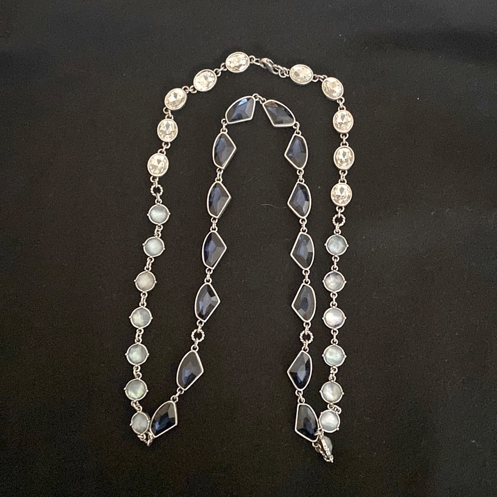 Chloe and Isabel blue and diamond necklace